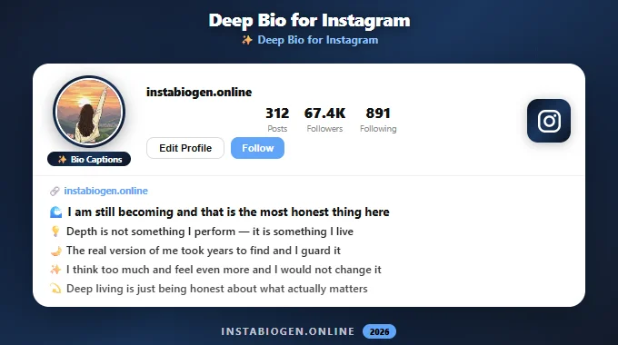 Deep Bio for Instagram